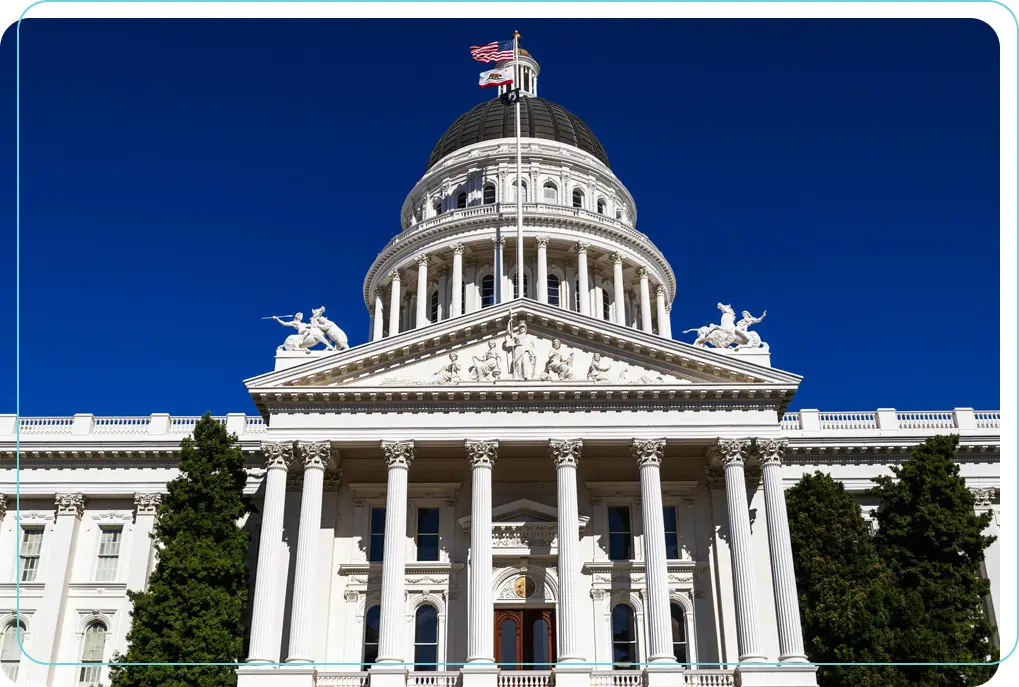 Capitol building in Sacramento, CA